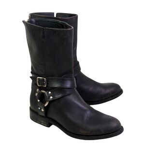 Leather Frye Black Ankle Boots